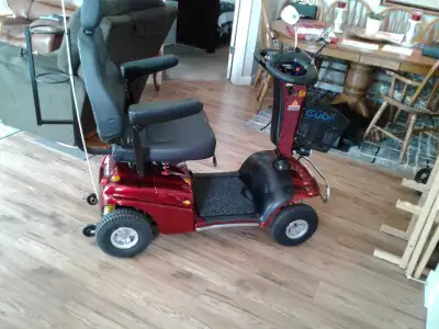 Like new 24volt 2024 Shoprider explorer 4 wheel electric scooter . Comes with car carrier as shown i...