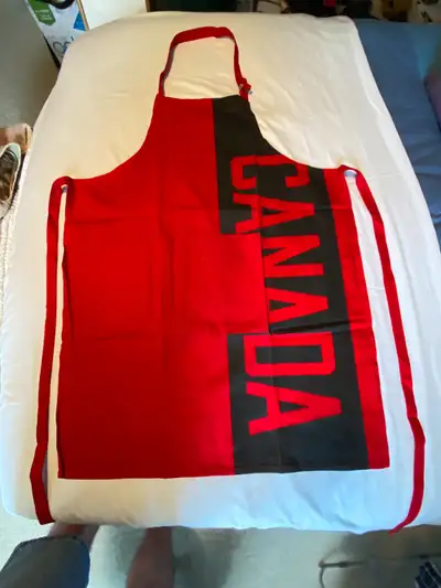 NEW Red and Black CANADA Barbeque Grilling Chef's Apron, View more