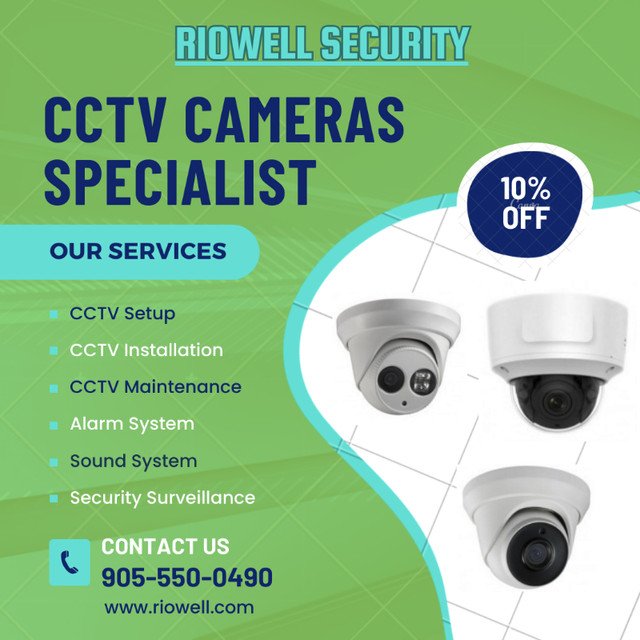 4K Home security camera system for sale and installation in Security Systems in Markham / York Region