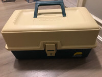 PLANO Fishing Tackle Box - 6800 Series -Tan and Green￼ Made in U