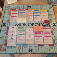 VERY RARE- MONOPOLY BOARD GAME- 1936- 1ST CANADIAN EDITION