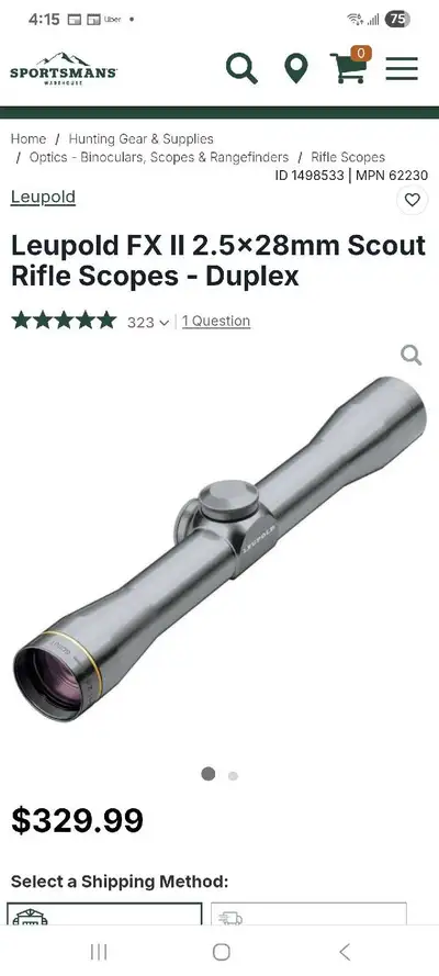 Hi, Looking for a gun metal grey or silver color rifle scope. Can be any magnification or manufactur...
