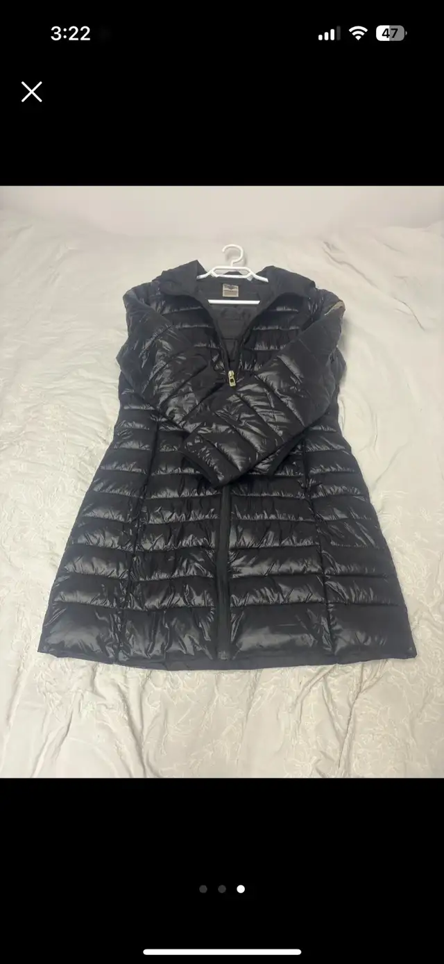 Black Puffer Coat - Size Small64418615212930121
