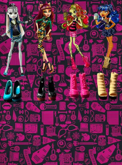 Monster High Mattel - [Venus McFlytrap,Robecca Steam shoes ,Fran