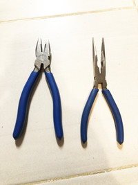 SNAP-ON ( BLUE POINT ) TOOL KIT - LINEMAN'S PLIERS + LONG NEEDLE