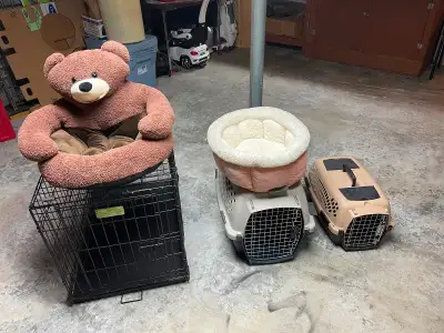Dog crates & dog/cat beds., View more