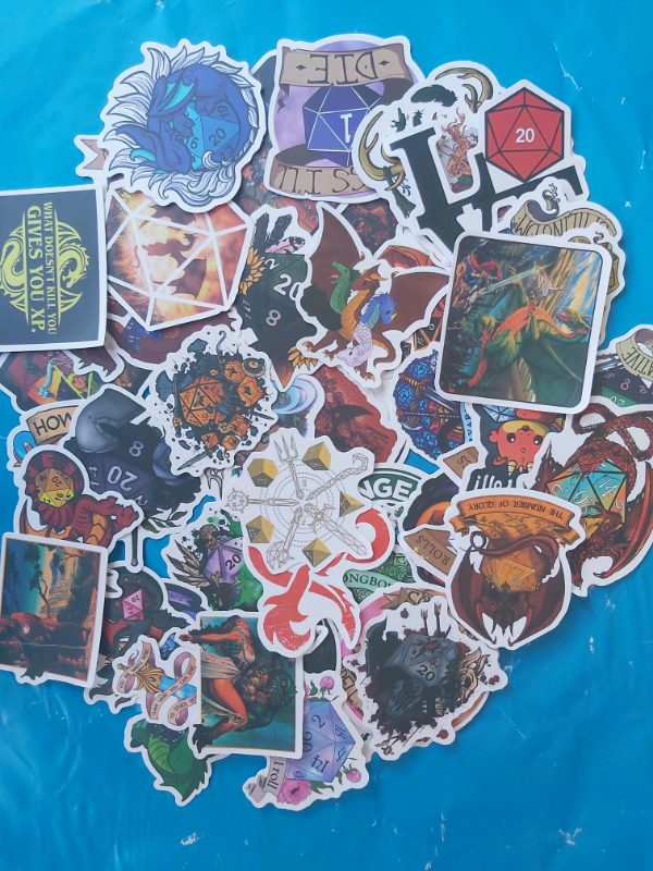 Dungeons and dragons stickers ( set of 50) in Toys & Games in Markham / York Region - Image 2