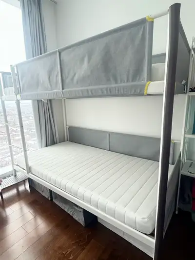 Heavy-Duty Metal Bunk Beds with mattress, View more