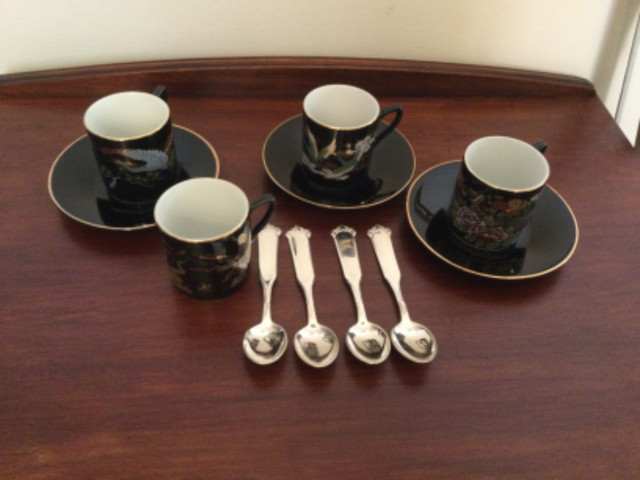 DEMITASSE Tea Cups & Saucers * Reduced *JAPAN *  Bird Motif in Arts & Collectibles in Edmonton