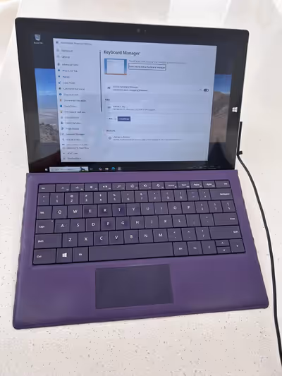 Used Microsoft Surface Pro 3 - 64 GB disk - 4 GB of memory. Freshly reinstalled with Windows 10. Bat...