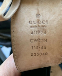 Men’s Gucci black Gucci belt