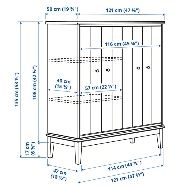 IKEA IDANÄS Cabinet with Bi-Folding Doors - White in Dressers & Wardrobes in City of Toronto - Image 10