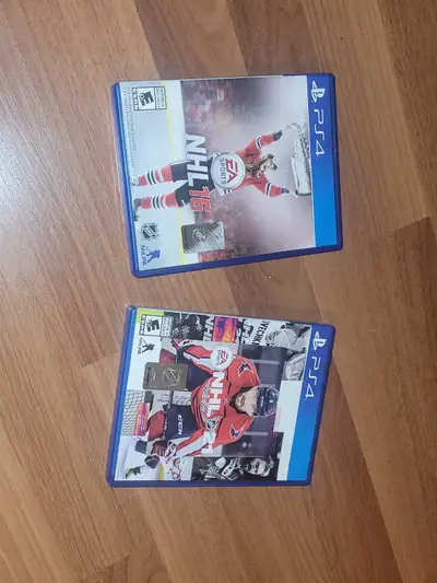 Located in Acadia S.E I'm offering two PlayStation 4 NHL games: NHL 16 and NHL 21, both from EA Spor...