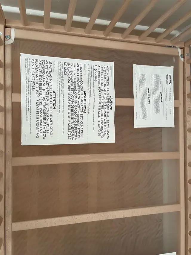 IKEA crib and mattress in Cribs in Mississauga / Peel Region - Image 4