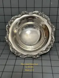 Vintage silver plated Footed BowlMade in U.S Excellent vintage u