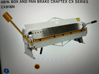 WANTED 48” BOX AND PAN BRAKE. 