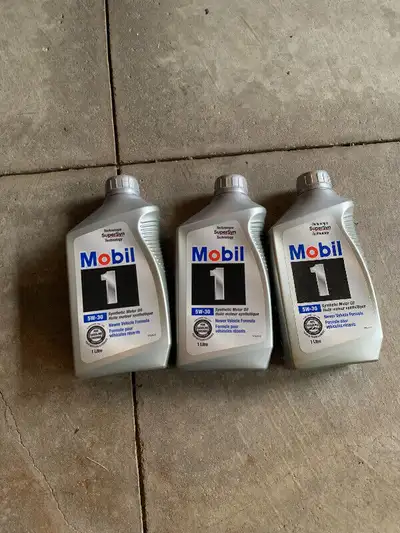 Brand New Sealed Bottles Mobil 1 5W-30 1L each, 3 available 1@$15, or 3@$35