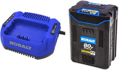 Kobalt 80V Battery Charger (Model #KRC 0280-06), used, $55. Contact PCTRUST Computer Sales & Service...