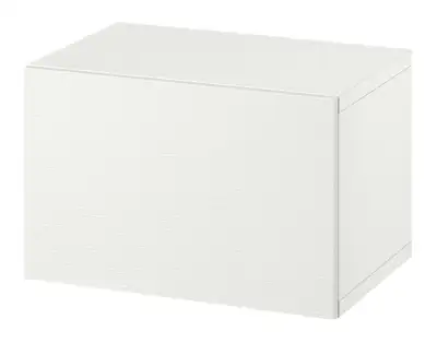 BESTÅ Shelf unit with door, white/Laxviken white 60x42x38, View more