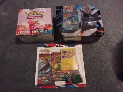 Pokemon Battle Styles booster box & 3 pack, Empoleon V tin, View more