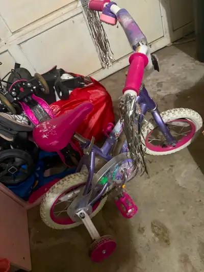 Childrens bike with training wheels, View more