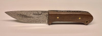 PERKIN Custom Handmade Damascus Hunting Knife