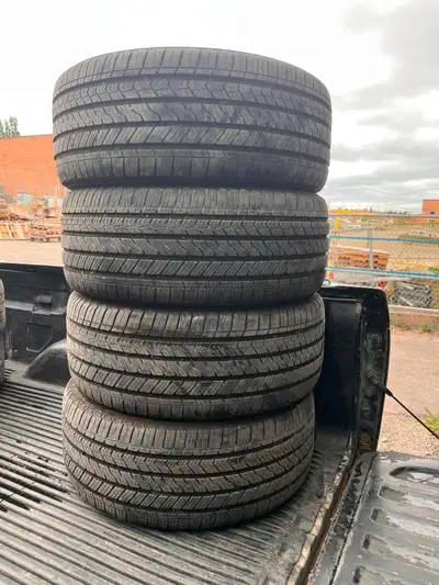 Set of four 275/45/20 Bridgestone Alenza Sport A/S RUN FLAT all season tires with about 60% tread re...