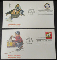 2 USA, 1978 CHRISTMAS FIRST DAY OF ISSUE COVERS