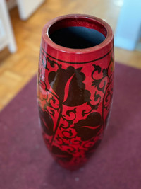 Red Vintage Vase