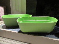 Two Green Planters