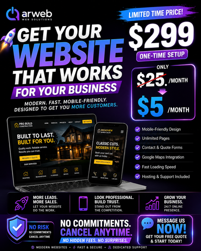 FREE Website Demo • Only Pay If You Love It, View more