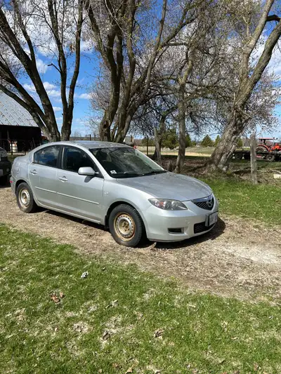 2008 Mazda 3 for sale. Has 255,000km. Needs a rear cross member. Rear brakes and shock replaced in D...
