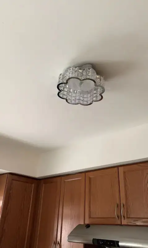 ***Brand New*** Flower shape 12" Crystal Led Chandelier in Indoor Lighting & Fans in Mississauga / Peel Region - Image 2