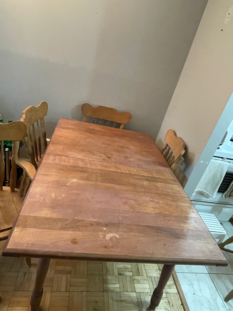 Free Set de table en bois antique Mobilier de salle à manger et