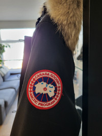 CANADA GOOSE Black Shelburne Parka Heritage Size Large Jacket