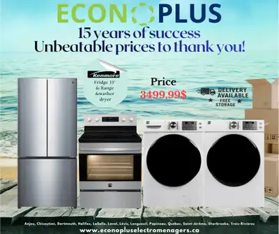 ECONOPLUS MEGA SALE  – COMPLETE KENMORE HOME SET — $3,499.99, View more