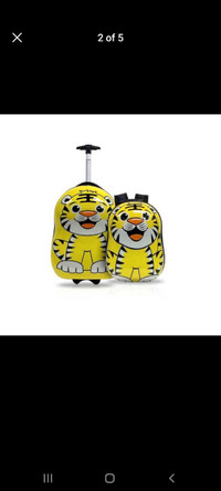 TIGERLICIOUS 2 PC (16", 13") Suitcase and Backpack Set
