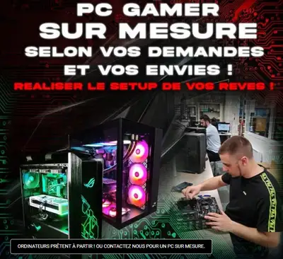 Des ordinateurs conçus à la main par des professionnelles se souciant des moindres détails! Financem...