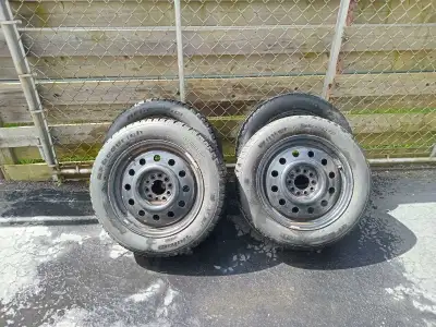 BF Goodrich winter tires. Slalom tires. Used Partially the past 3 winters. Very good thread left. Ca...