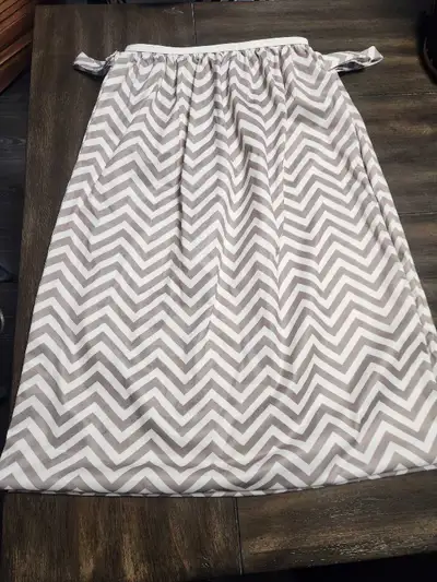 2 Teamoy Grey and White Stripped Diaper Pail Bags, View more