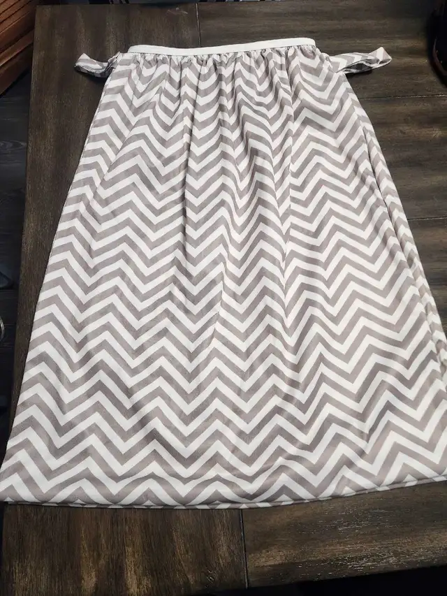 2 Teamoy Grey and White Stripped Diaper Pail Bags in Bathing & Changing in Edmonton - Image 2