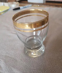 4 Ocean Thailand glasses with gold trim/ great gift