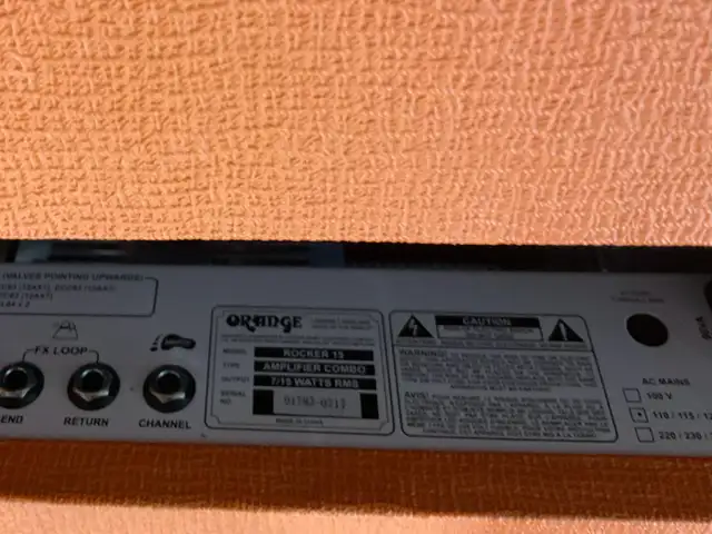 Orange Rocker 15 Tube Amp in Amps & Pedals in North Bay - Image 8