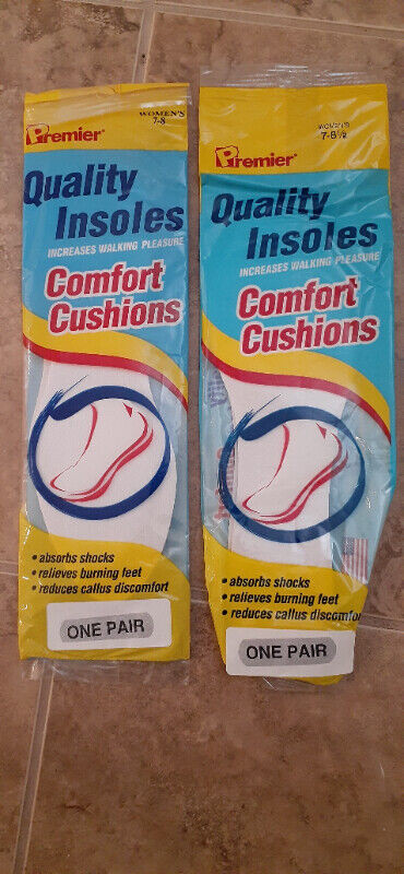 Cushion insoles new in pkg size 7-8 - pack of 2 in Health & Special Needs in City of Toronto