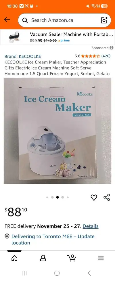 Kecoolke Ice Cream Maker, View more