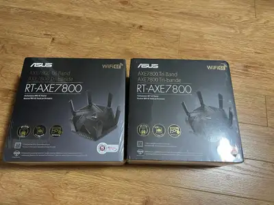 ASUS RT-AXE7800 Tri-band WiFi 6E Extendable Router, View more