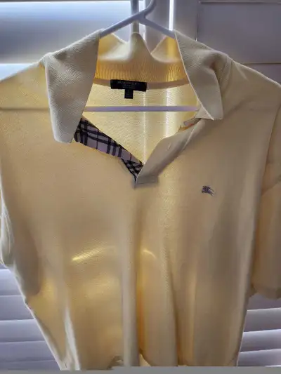 Burberry Men's Polo Yellow Large, View more