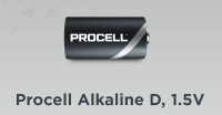 DURACELL D12 PROCELL Alkaline Battery, 12 pk