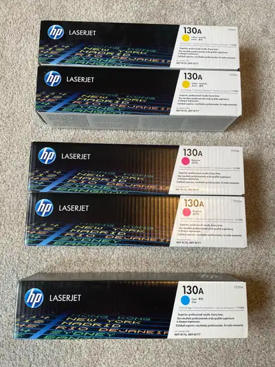 HP LaserJet 130A Print Cartridges (Cyan, Magenta & Yellow), View more