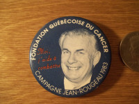Vintage macaron -Campagne Jean Rougeau (1929-1983) 1983